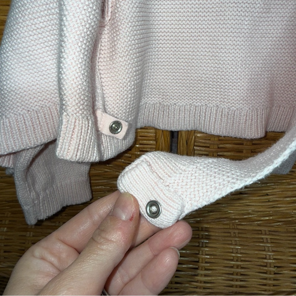 BabyGAP Light Pink Wrap Sweater - Picture 5 of 6